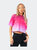 Womens/Ladies Fade Oversized Crop T-Shirt