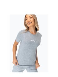 Womens/Ladies Logo T-Shirt - Gray