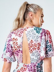 Womens/Ladies Paint Daisy Blouse