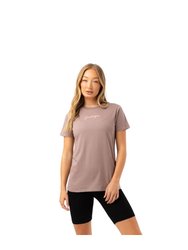 Womens/Ladies Scribble Boxy T-Shirt - Brown - Brown