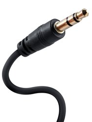 3.5mm Stereo AUX Cable 3ft Black - Black