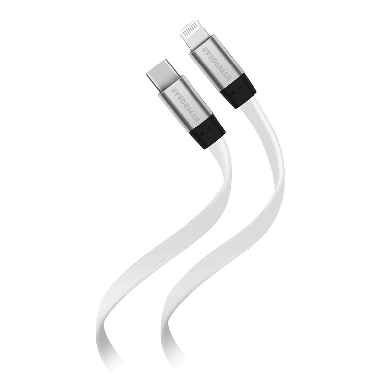 6 Ft. Flexi USB-C To Lightning Flat Cable - White - White