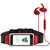 ActiveGear Wireless Earphones + Sport Belt - Red