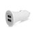 Dual USB 2.4A Rubberized Vehicle Charger Gen-2 - White