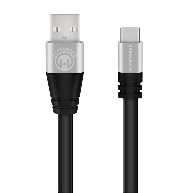 Flexi USB-A To USB-C Charge/Sync Flat Cable 10ft B