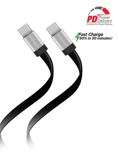Hypergear Flexi USB-C to USB-C Flat Cable 6ft product