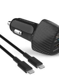 SpeedBoost 25W PD USB-C Car Kit - Black