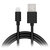 USB To Lightning Rounded Cable 4ft - Black