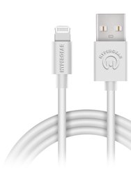 USB To Lightning Rounded Cable 4ft - White