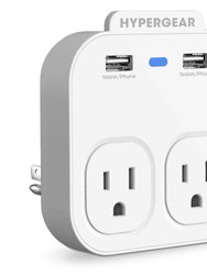Wall Adapter Power Strip White