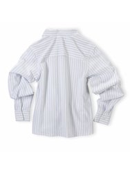 I Am by Studio 51  Long Sleeve Twist-Front Button Up Woven Shirt
