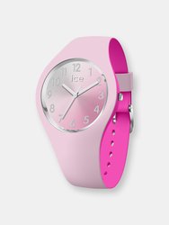 Ice-Watch Women's Duo Chic 016979 Pink Silicone Quartz Fashion Watch - Pink