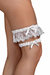 2Pc. Lace Garter Belt In White - White