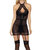 Halter Chemise Top In Black - Black