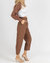 Belted Straight Leg Trousers In Mocha