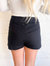 Ride The Wave Asymmetrical Shorts In Black