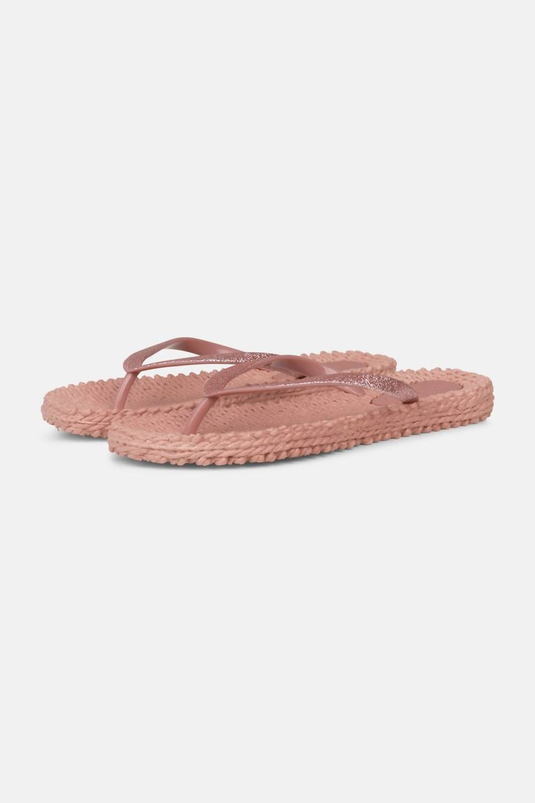 Women's Cheerful Flip Flops In Misty Rose