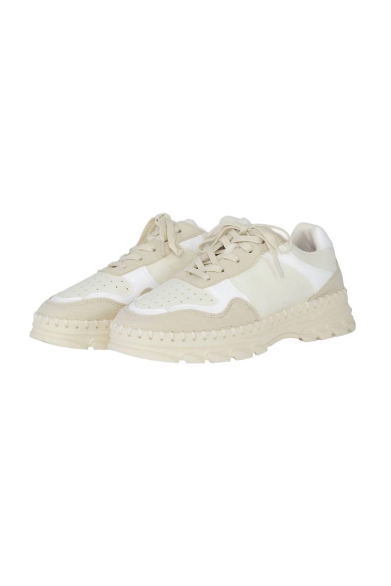 Women's Lily Lace Up Sneaker In White - White