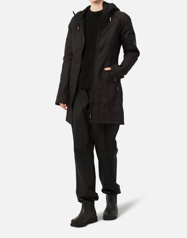 Women's Raincoat In Black