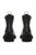 Women's Short Rubber Boots W/ High Heels In Black