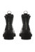 Women's Short Rubber Boots W/ High Heels In Black