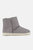 Women's Suede Ankle Boots In Dark Shadow - Dark Shadow