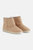 Women's Suede Ankle Boots In Latte - Latte