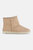 Women's Suede Ankle Boots In Latte