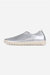 Women's Tulip Flat Slip On In Silver - Silver