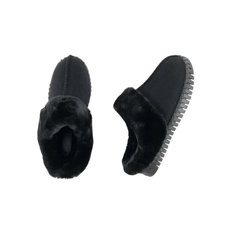 Women's Tulip Slippers In Black