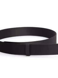 Nº46 Lucite Buckle Belt - Noir Satin