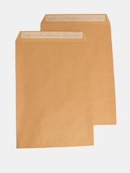 C4 Peel And Seal Manilla Envelopes - Pack of 25 - Brown