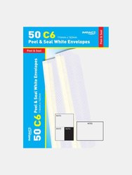 C6 Self Seal Envelope - White - White