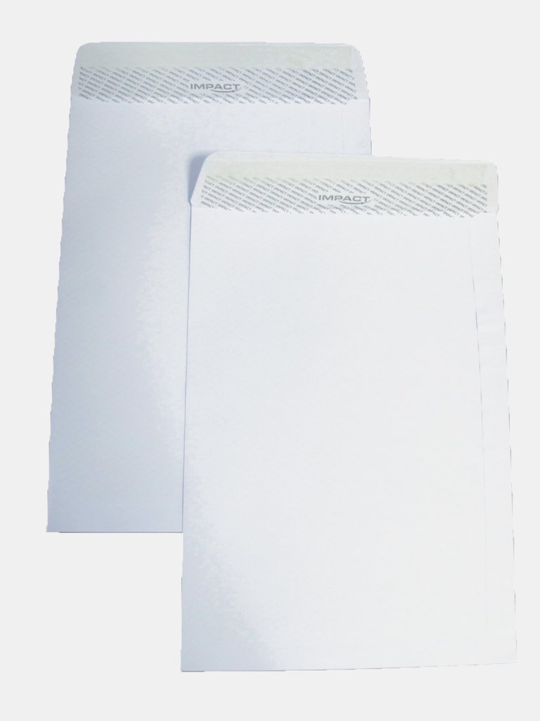 Impact C5 Peel & Seal White Envelopes (Pack of 25) (White) (9in x 6in)