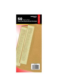 Impact Envelopes (Pack of 50) (Brown) (229mm x 102mm) - Brown