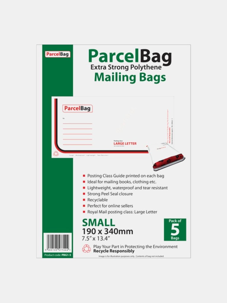 Impact Mailing Bag (Pack of 5) - White/Green