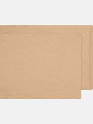 Impact Peel & Seal Manilla Ribbed Envelopes (Pack Of 50) (Brown) (C4) - Brown