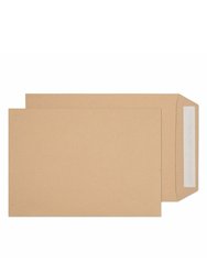 Impact Peel & Seal Manilla Ribbed Envelopes (Pack Of 50) (Brown) (C5) - Brown