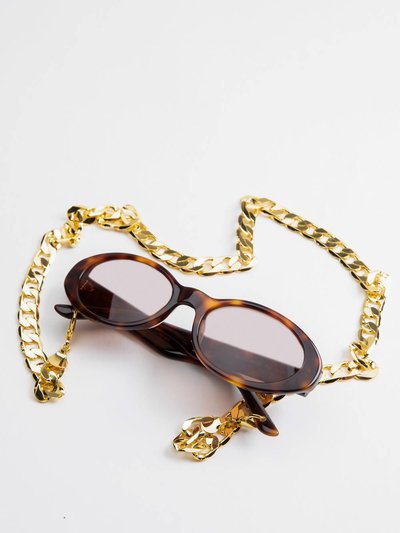 IN THE MOOD FOR LOVE Caroline Bk Sunglasses With Chain product