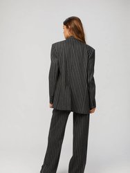 Clyde Striped Pants In Antracite