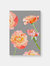 Art Print:  Peach Roses on Grey - Grey