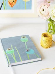 Journal: Poppy Pods on Grey - Grey