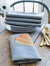 Napkin Set: Three Lanterns on Grey - Grey