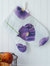 Oven Mitt: Purple Poppies on Snow - Snow