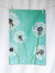 Tea Towel: Dandelions on Aqua - Aqua