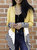 Color Block Cardigan - Gold