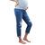 Cuffed Destructed Straight Leg Maternity Jean