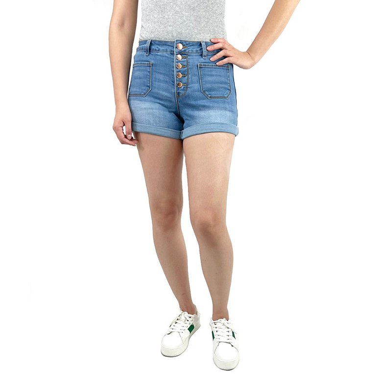 Five Button Denim Shorts