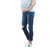 Fray Ankle Skinny Maternity Jean with Belly Band