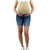 Maternity Denim Shorts With Belly Band